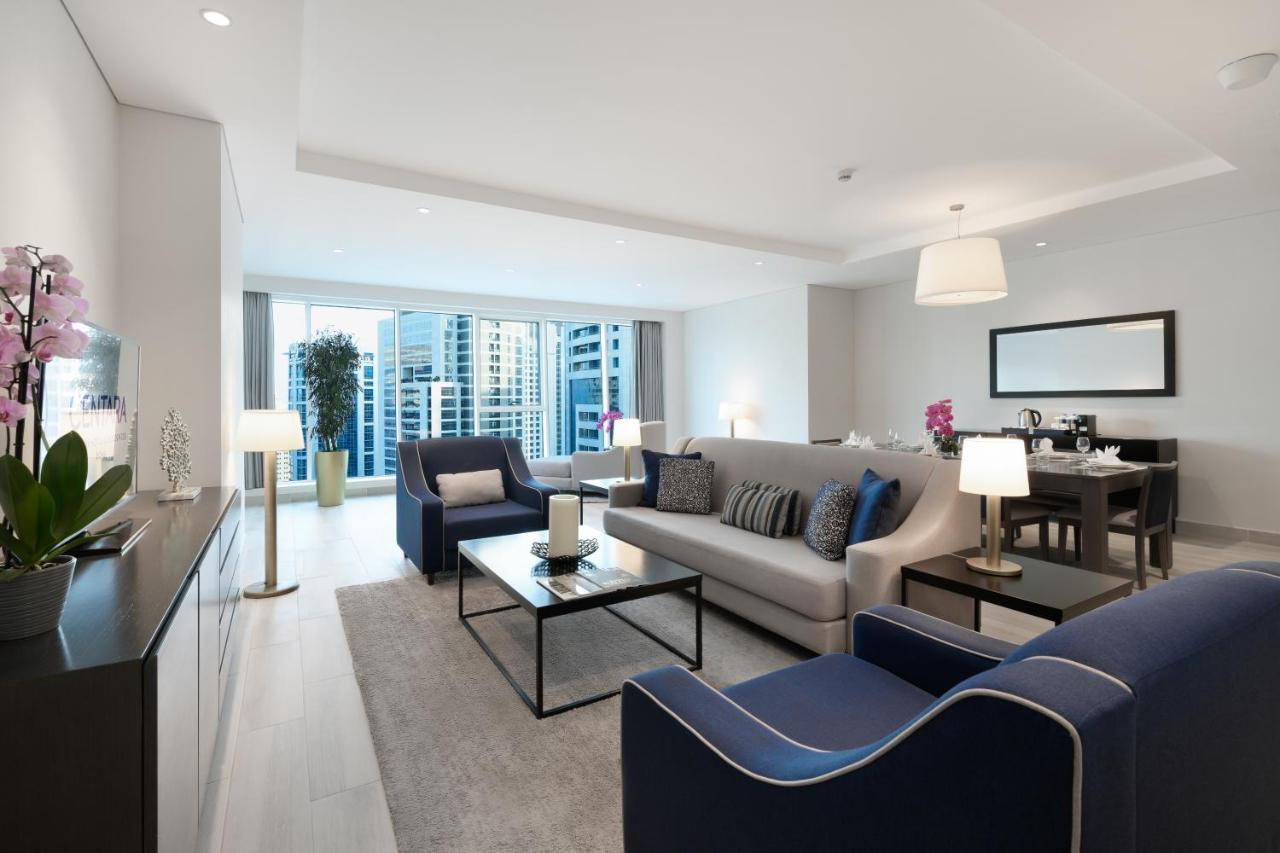 Centara West Bay Hotel & Residences Doha Exterior foto A living room in a typical apartment